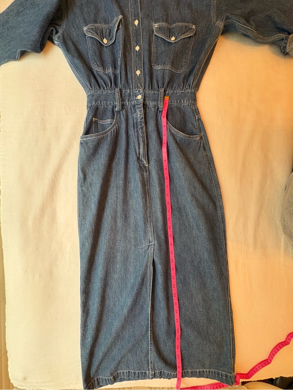 Ami Denim Shirt Jacket - Blue with Gold Label - Picture 6 of 8